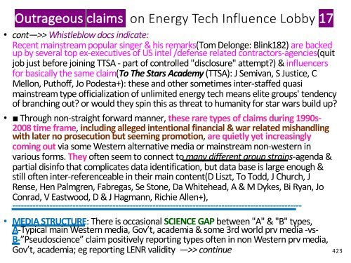 Fusione Fredda, Tesla, Onda Scalare, Campo di Torsione, «Energia libera»..= Tutti Pseudo-Scienza?(Riepilogo italiano) /  Cold Fusion, Tesla, "Free Energy", "Over-Unity".. = All Fake Science? 