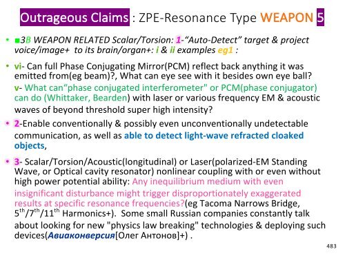 Fusione Fredda, Tesla, Onda Scalare, Campo di Torsione, «Energia libera»..= Tutti Pseudo-Scienza?(Riepilogo italiano) /  Cold Fusion, Tesla, "Free Energy", "Over-Unity".. = All Fake Science? 