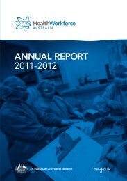 HWA Annual Report 2011-2012 - Health Workforce Australia