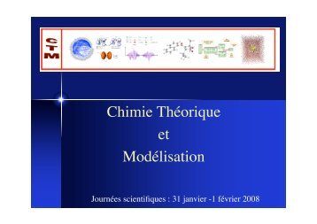 Chimie ThÃ©orique et ModÃ©lisation - LCP