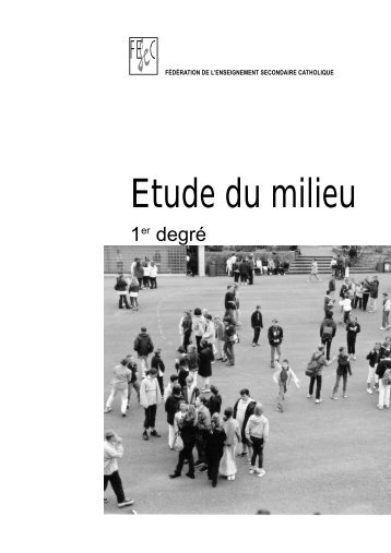 Etude du milieu