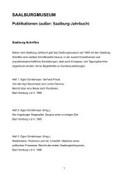 Liste: Saalburg-Schriften, Kleine Schriftenreihe, sonstige ...