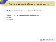 Arome, the high resolution model at MÃ©tÃ©o France - Euroforecaster.org