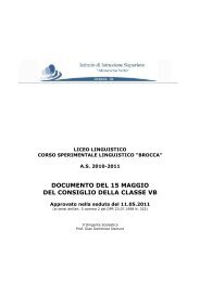 Documento 15 maggio Liceo linguistico di Ghilarza · 5B - Isisghilarza.it