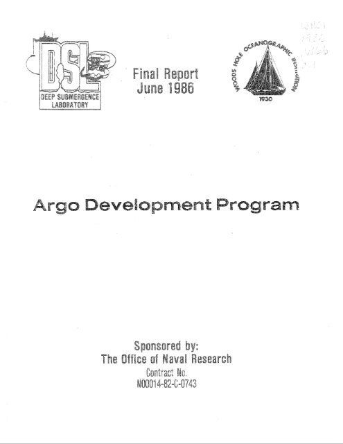 Argo Development Program - Bad Request
