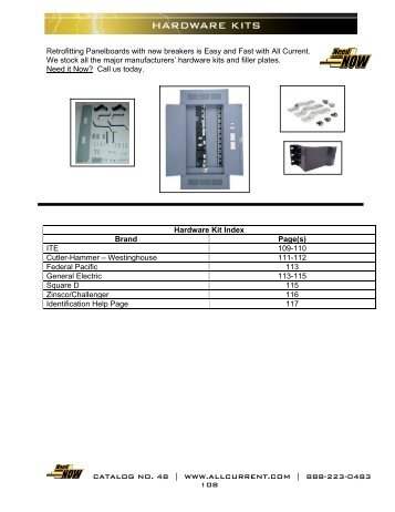 Retrofitting Panelboards with new breakers is Easy and - All Current ...