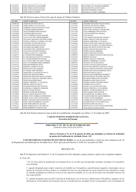 Imprimindo - LegislaÃ§Ã£o do Servidor - Sefaz Net