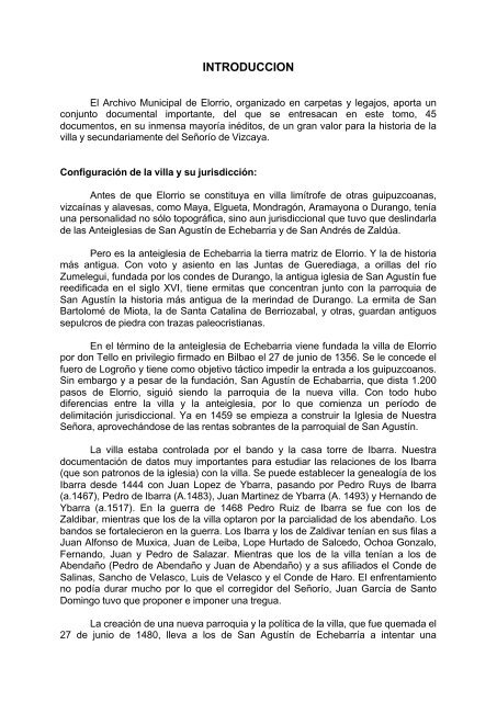 Colección Documental del Archivo Municipal de Elorrio (1013-1519 ...