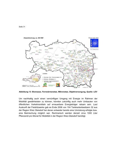 Regionaler Entwicklungsplan - Energieregion Weiz-Gleisdorf