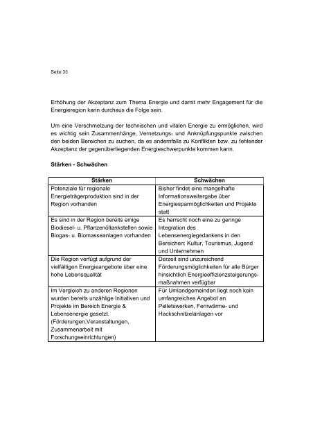 Regionaler Entwicklungsplan - Energieregion Weiz-Gleisdorf