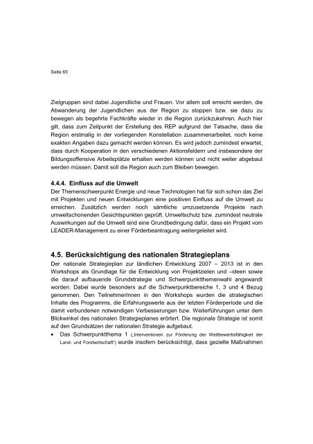 Regionaler Entwicklungsplan - Energieregion Weiz-Gleisdorf