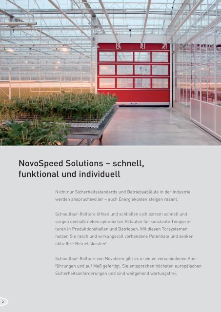 NovoSpeed Solutions - Novoferm