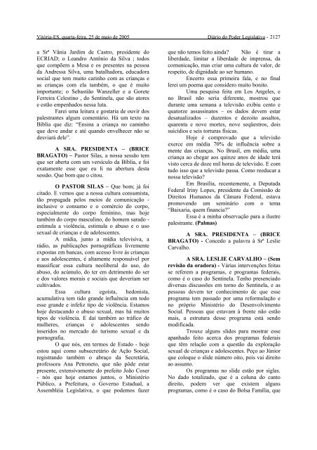 DIÃRIO OFICIAL PODER LEGISLATIVO - AssemblÃ©ia Legislativa do ...