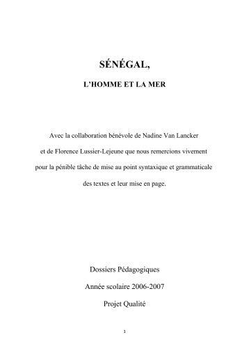 SÃ©nÃ©gal, l'Homme et la Mer - Cop to Cap