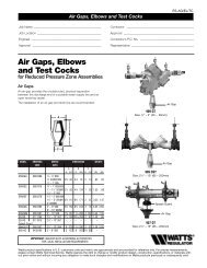 Air Gaps, Elbows and Test Cocks for Reduced ... - Backflow Supply