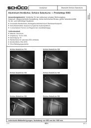 Aluminium-Vordächer, Schüco SelectLine ⇒ Produkttyp 5003