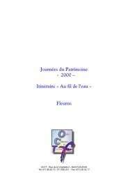 Journées du Patrimoine - 2000 – Itinéraire « Au fil de… - Office ...