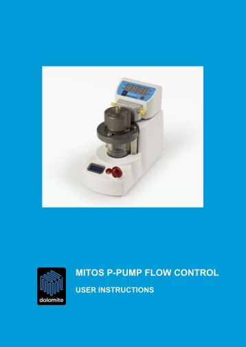 Mitos P-Pump in flow control - Dolomite Microfluidics