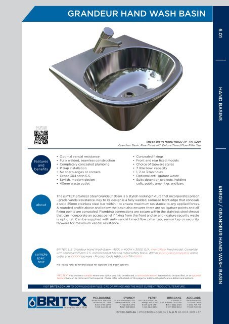 Technical Data Sheet - Britex