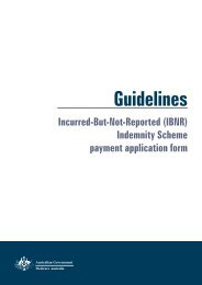 1784 - IBNR Indemnity Scheme guidelines.indd - Medicare Australia