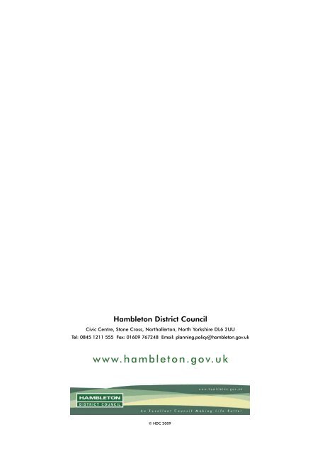 strategic flood risk assessment supplement - Hambleton District ...