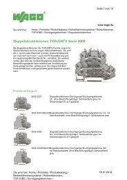 Doppelstockklemmen TOPJOB S Serie 2002 - Wago