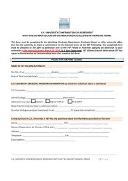 VEF financial terms agreement form for VEF nominees and ...