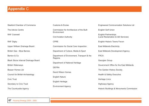 Appendix - North Kesteven District Council