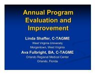 Annual Program Evaluation and Improvement - Association of ...