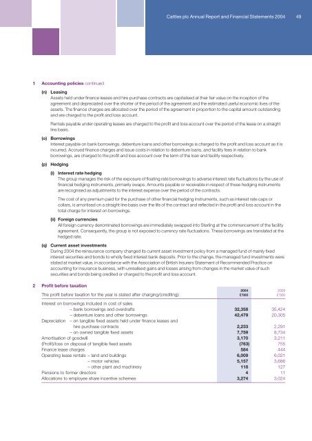 Annual report and accounts - Cattles Limited