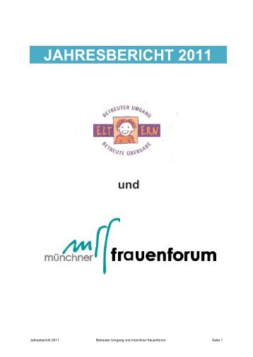 JAHRESBERICHT 2011 - Muenchner-frauenforum.de