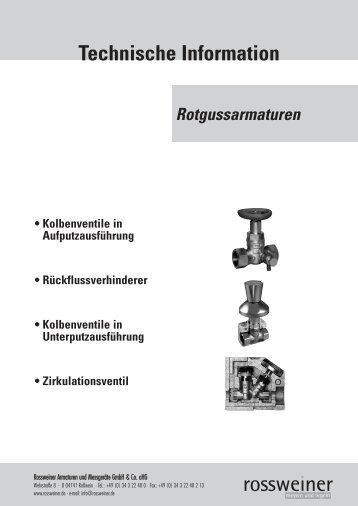 Rotgussarmaturen - Rossweiner