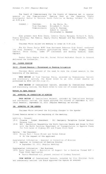 October 17, 2011 (Regular Meeting) Page 632 ... - Cabarrus County