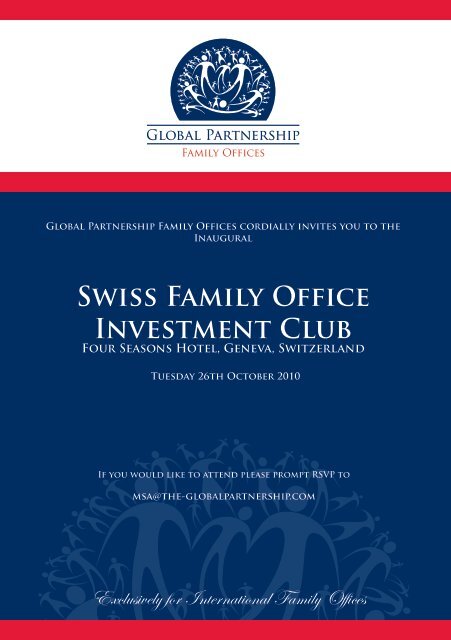 Swiss Family Office Investment Club - First Property Group plc