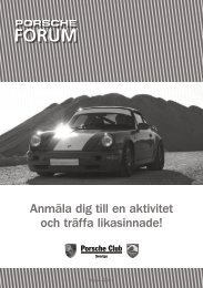 AnmÃ¤la dig till en aktivitet och trÃ¤ffa likasinnade! - Porsche Club ...