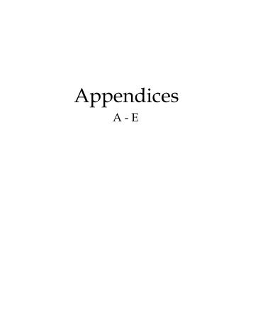 Appendices A- E - NYC.gov