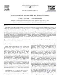 Multisensor triplet Markov fields and theory of evidence