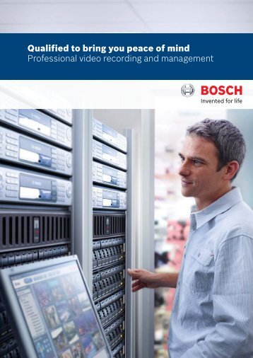 [PDF] Brochure - Bosch Security Systems