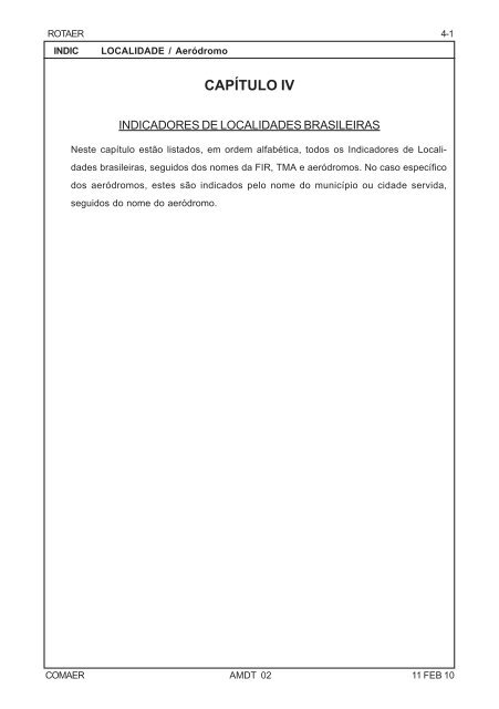 (INDICADORES DE LOCALIDADES BRASILEIRAS) PDF, 318 ... - AIS