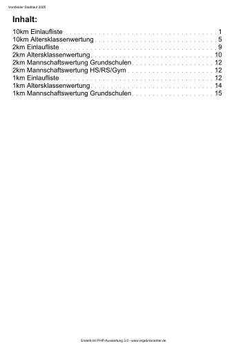 Gesamt-Ergebnisliste 2005 als PDF - Vorsfelder Stadtlauf