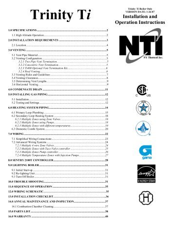 Trinity Ti-100-400 I&O manual - NY Thermal Inc.