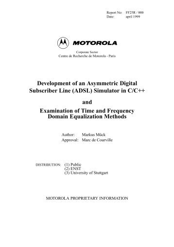 Simulator in C/C++ and Examination of Time and Frequency ...