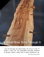 A Wood River Runs Through It - Concrete Countertops