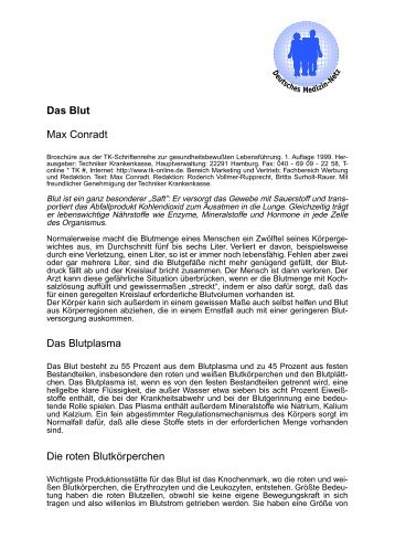 Das Blut - Deutsches Medizin-Netz