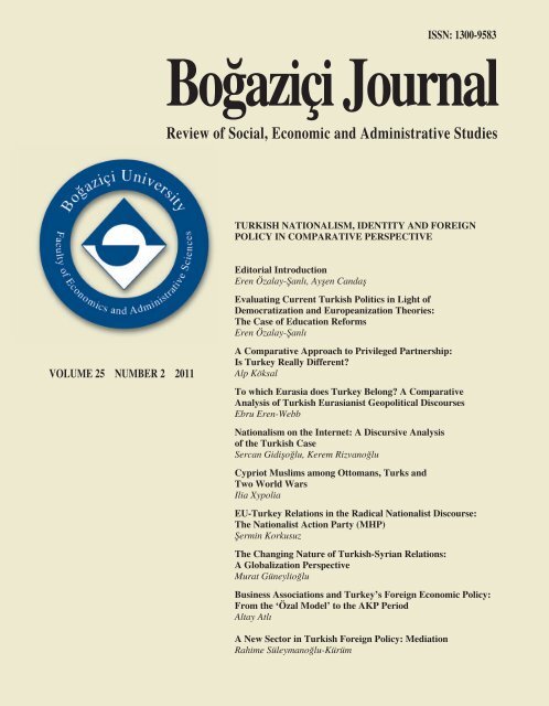 Review Of Social Economic And Administrative Studies Bu Journal