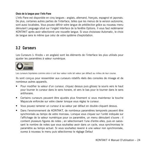 Kontakt 4 Reference Manual French - Audiofanzine
