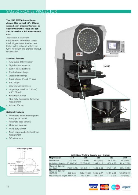 SM350 PROFILE PROJECTOR - ITA