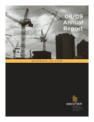 08/09 Annual Report - Economic Development Corporation Utah