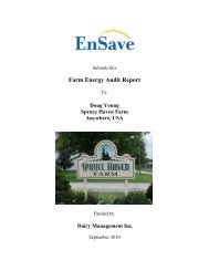 Farm Energy Audit Report - Innovation Center for US Dairy