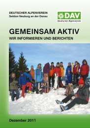 GemeinsAm Aktiv - DAV Sektion Neuburg/Donau